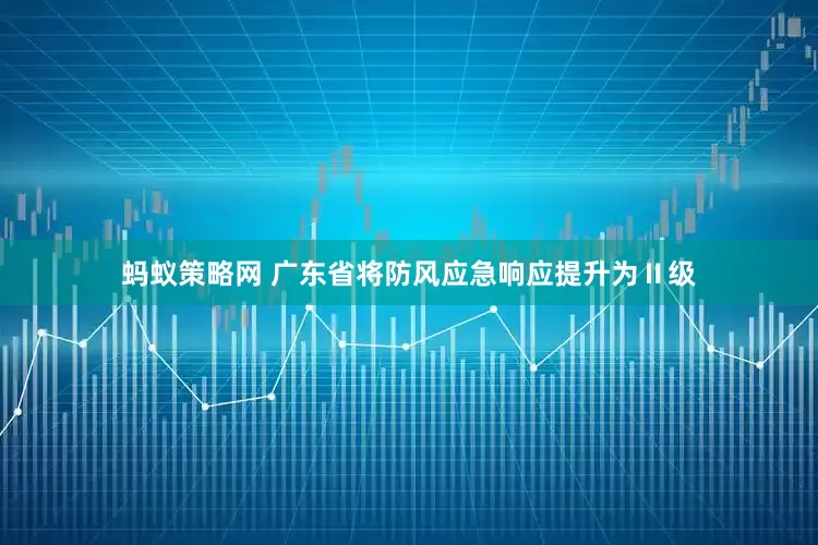 蚂蚁策略网 广东省将防风应急响应提升为Ⅱ级